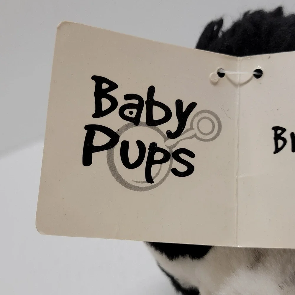 Dakin Baby Pups Brinkley Springer Spaniel White Black Puppy Dog Plush